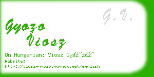 gyozo viosz business card